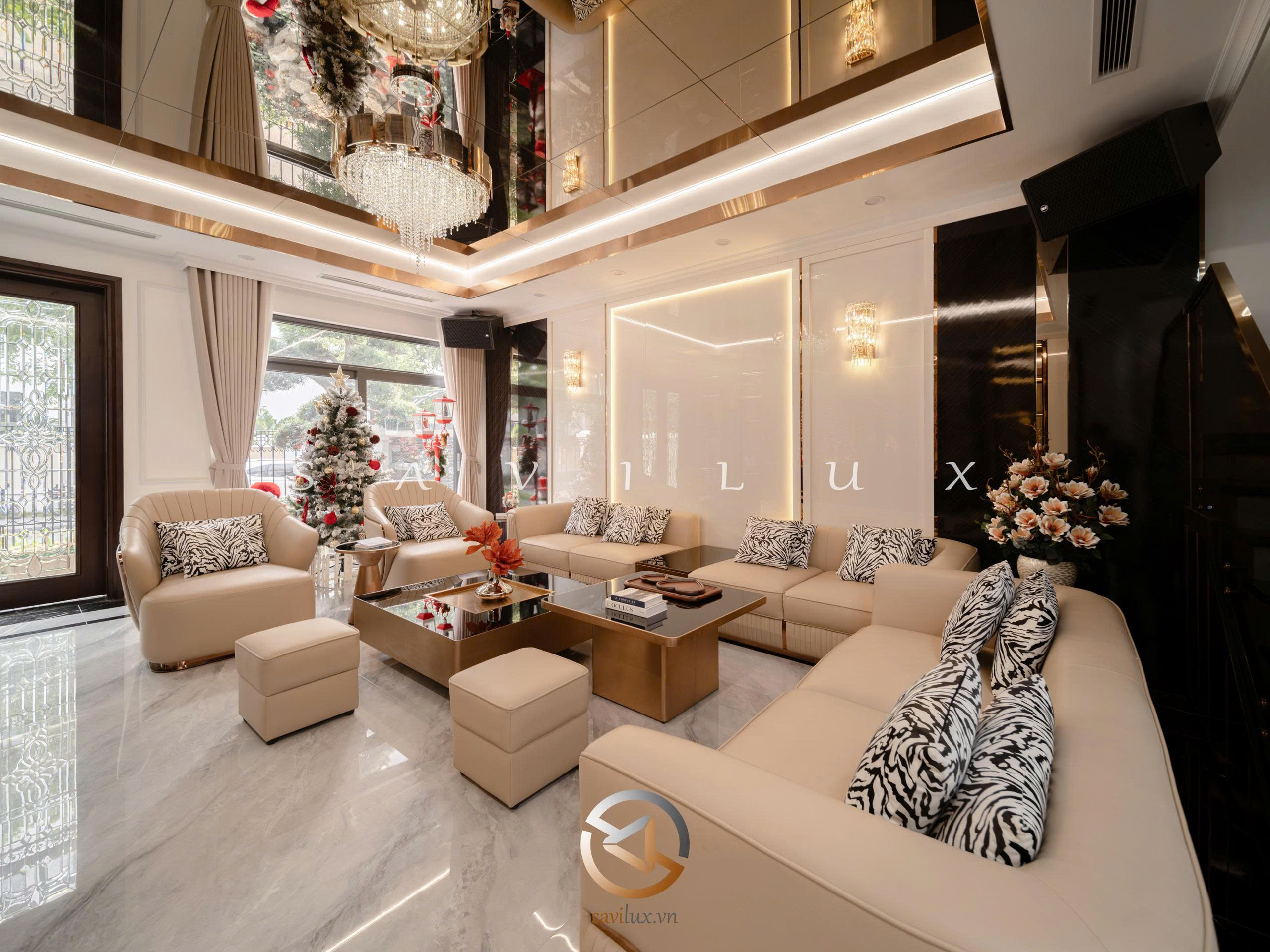 không gian nội thất phòng khách