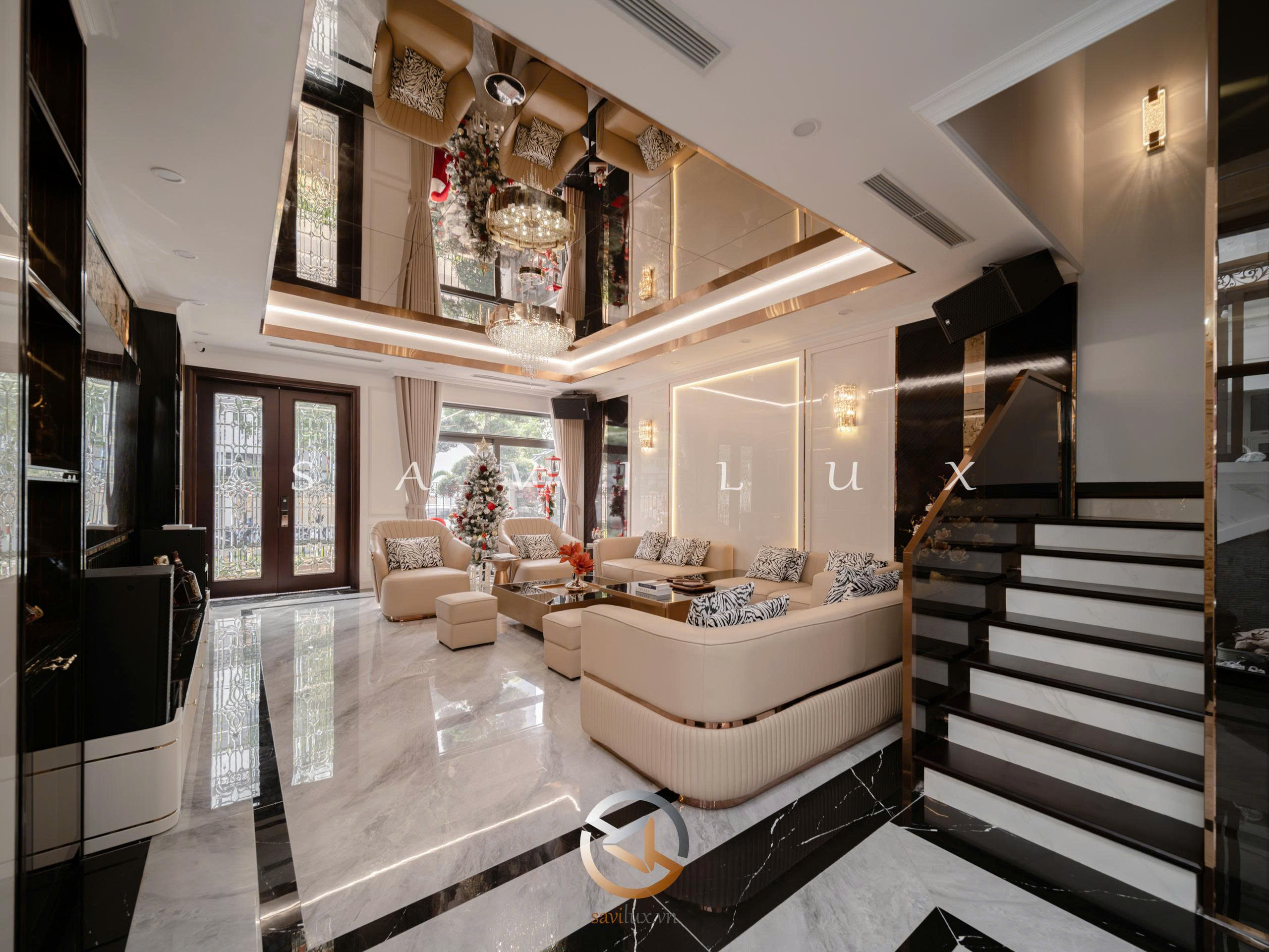 không gian nội thất phòng khách 