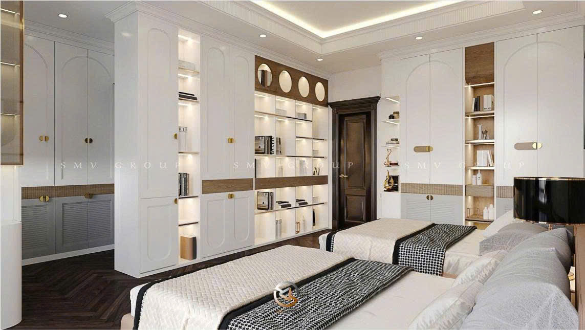 Không gian thiết kế phòng ngủ ho các con