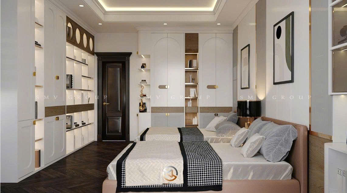 Không gian thiết kế phòng ngủ ho các con
