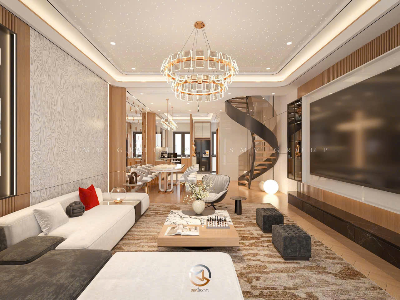 thiết kế nội thất phòng khách