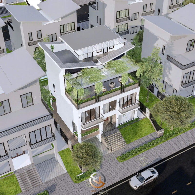 thiết kế kiến trúc dự án Khai Sơn Hilll