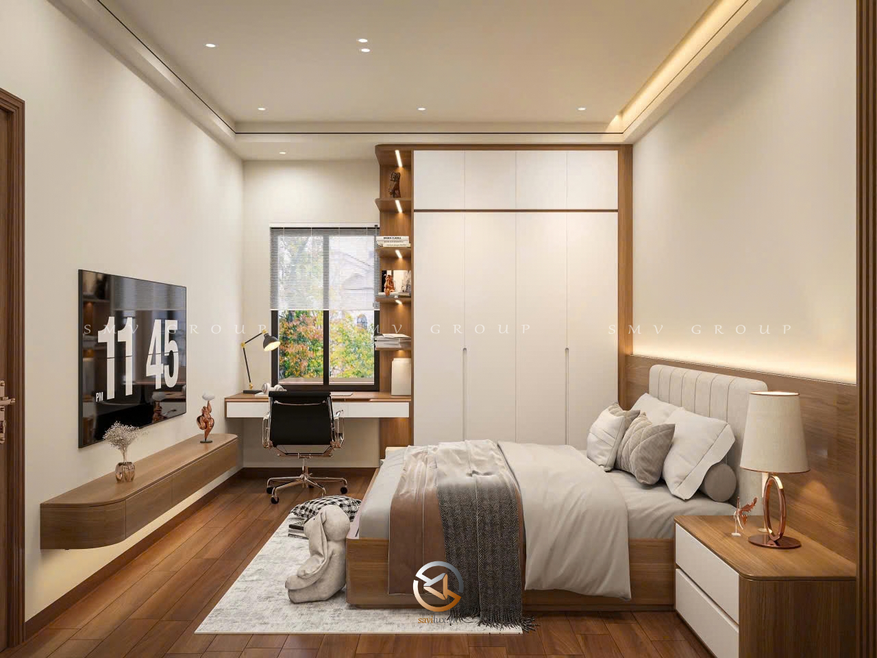 Thiết kế nội thất phòng con trai 