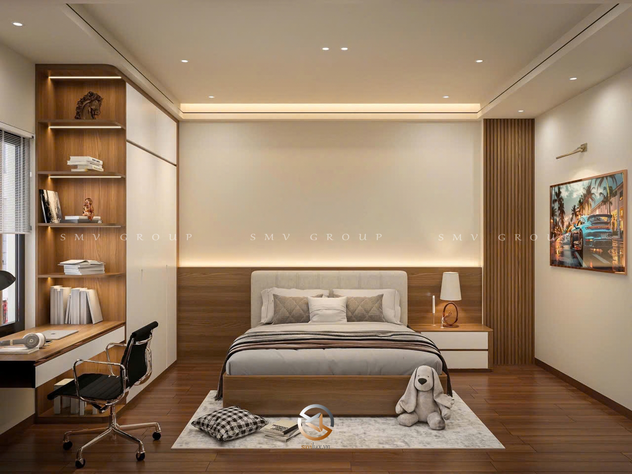 Thiết kế nội thất phòng con trai 