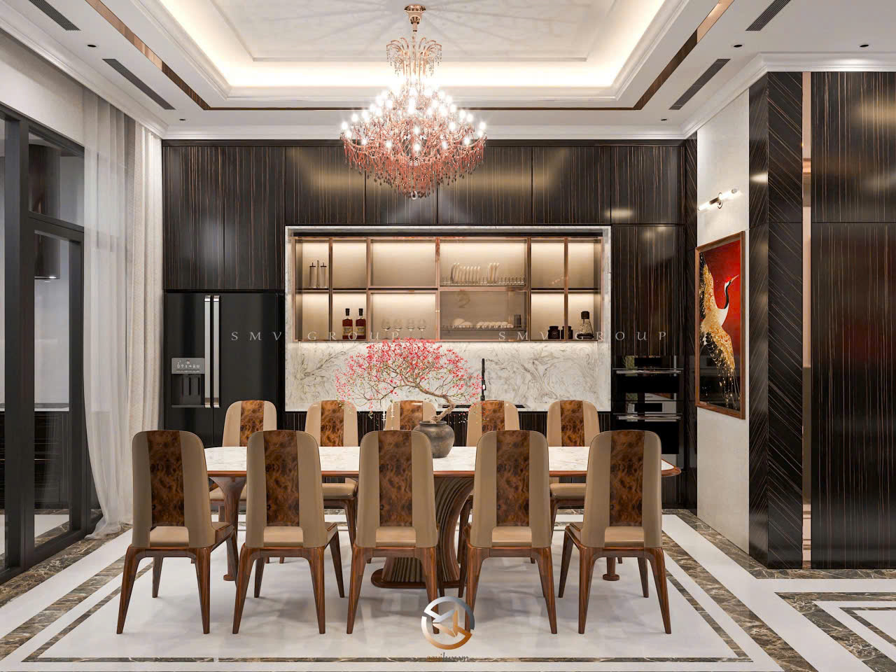 Vinhomes Global Gate - Thiết kế phòng bếp hiện đại, ấm cúng