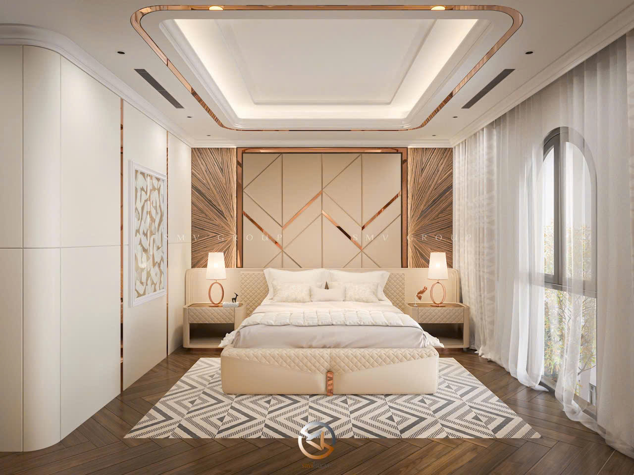 Vinhomes Global Gate - Thiết kế phòng ngủ luxury hiện đại, trẻ trung