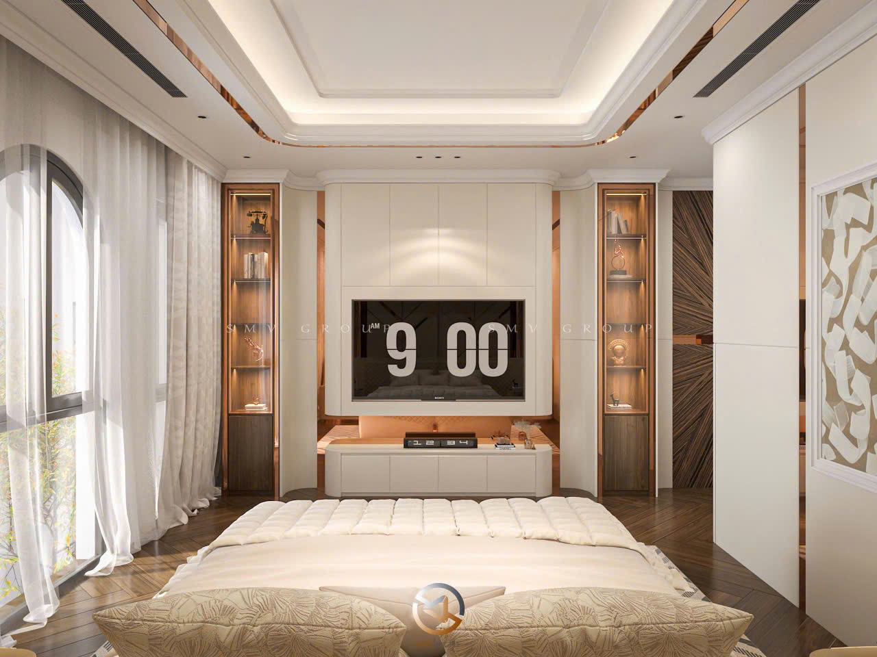 Vinhomes Global Gate - Thiết kế phòng ngủ luxury hiện đại, trẻ trung