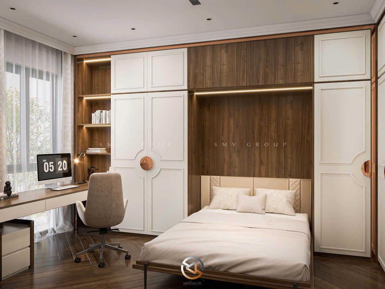 Vinhomes Global Gate - Thiết kế phòng ngủ luxury hiện đại, trẻ trung
